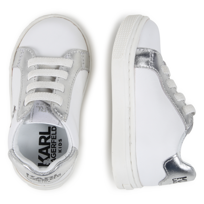 Sapatilhas baixas em pele KARL LAGERFELD KIDS 
                        UNISEX