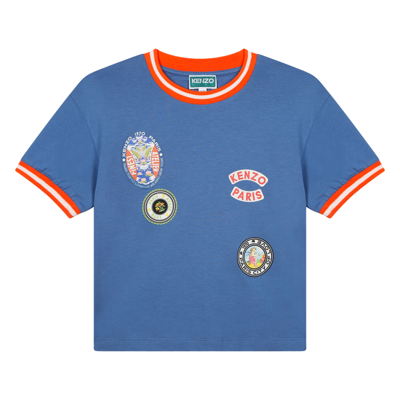 Patched Ringer Tee KENZO KIDS 
                    GIRL