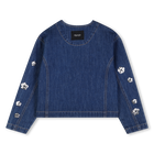 Jaqueta jeans cropped MARC JACOBS 
                    GIRL