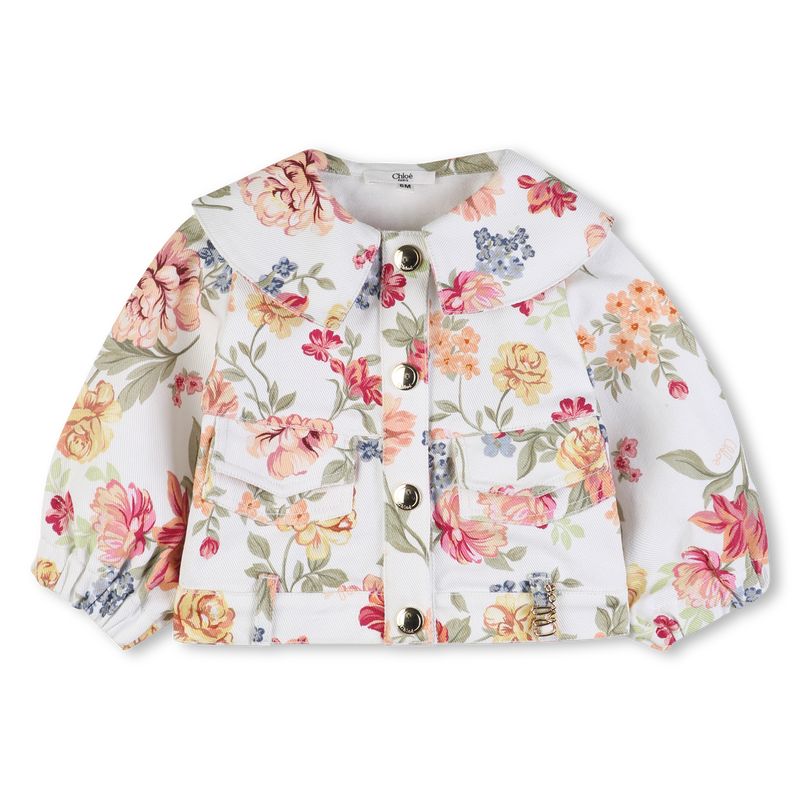 CASACO COM ESTAMPA FLORAL CHLOE 
                        GIRL