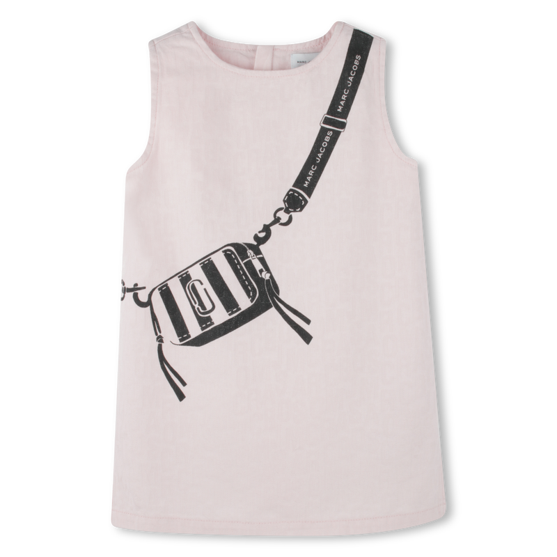 Vestido de algod&atilde;o sem mangas MARC JACOBS 
                        GIRL