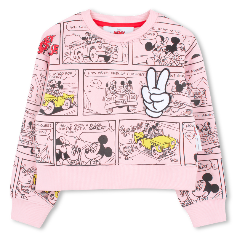 Sweatshirt em molet&atilde;o MARC JACOBS 
                        GIRL