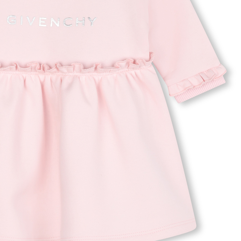 Ruffled Fleece Dress GIVENCHY 
                    GIRL