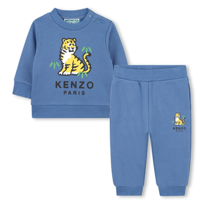 Conjunto de moletom e calça em lã KENZO KIDS UNISEX