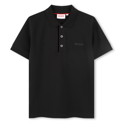 Short-sleeved piqué polo shirt HUGO BOY