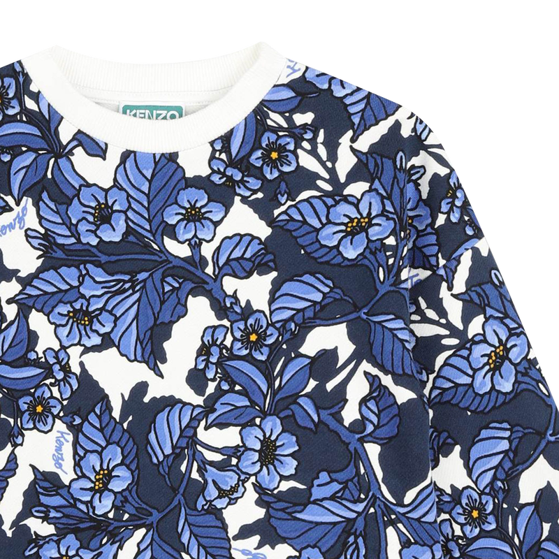 Vestido em moletão estampado KENZO KIDS 
                    GIRL