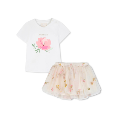 Conjunto de saia e camiseta GIVENCHY MENINA