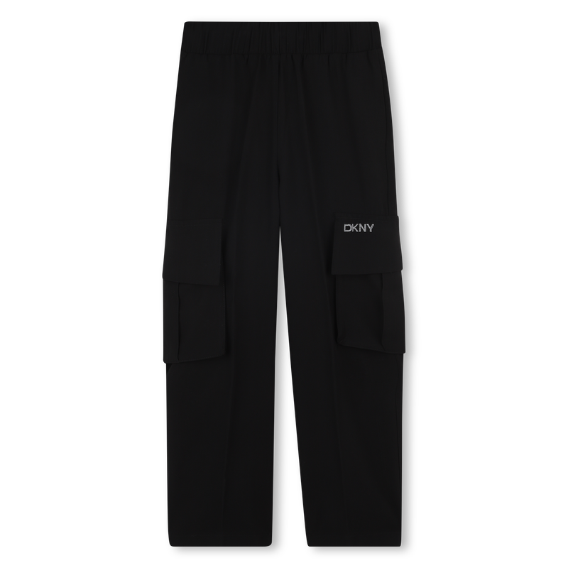 Calças largas fluidas DKNY 
                    GIRL