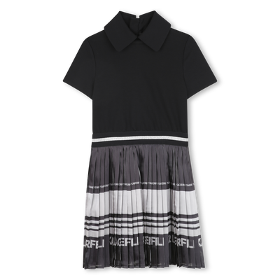 Vestido de manga curta KARL LAGERFELD KIDS GIRL