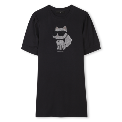 Short-sleeved dress KARL LAGERFELD KIDS GIRL
