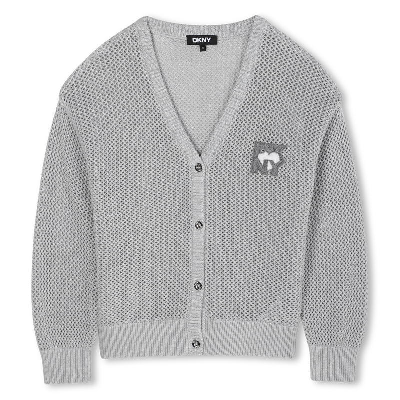 Cardig&atilde; de malha DKNY 
                        GIRL