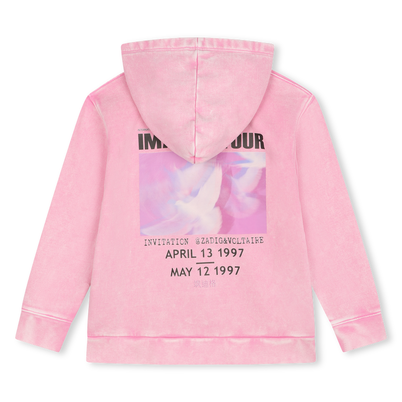 Sweatshirt com capuz ZADIG & VOLTAIRE 
                    GIRL