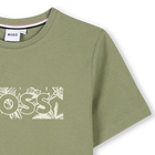 T-shirt manga curta em algod&atilde;o BOSS 
                    BOY