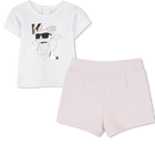Conjunto T-shirt e cal&ccedil;&otilde;es KARL LAGERFELD KIDS 
                    GIRL