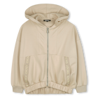 Cardigan com capuz, AREIA, hi-res