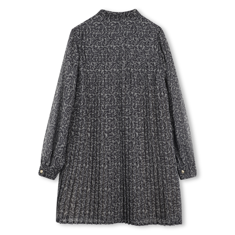 Vestido plissado de manga comprida MICHAEL KORS 
                    GIRL