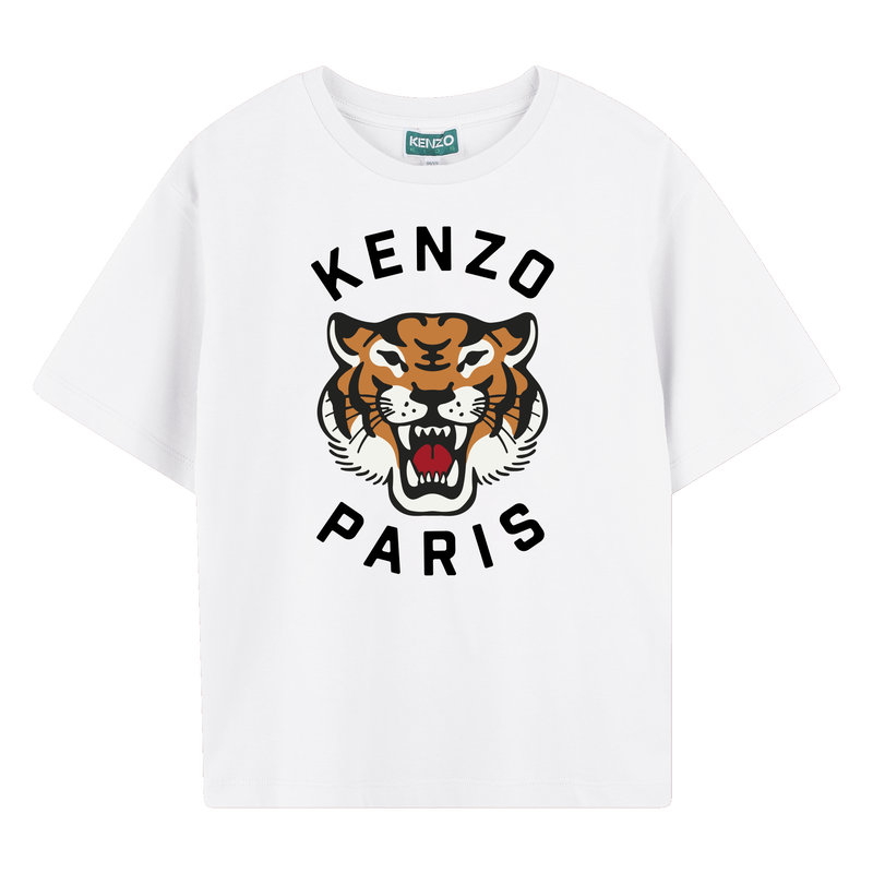 T-shirt algod&atilde;o estampado KENZO KIDS 
                        BOY