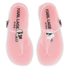 Sand&aacute;lias com al&ccedil;as ajust&aacute;veis KARL LAGERFELD KIDS 
                    GIRL