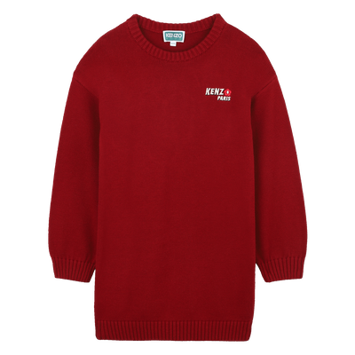 Vestido de malha KENZO KIDS GIRL