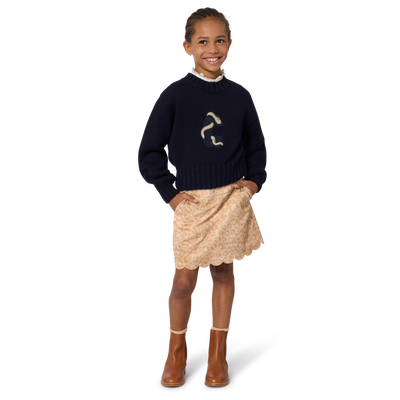 Saia curta com estampado de leopardo CHLOE GIRL