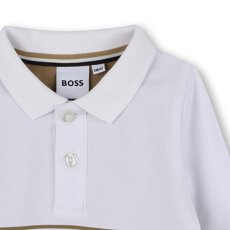 Camisa p&oacute;lo de manga comprida BOSS 
                        BOY