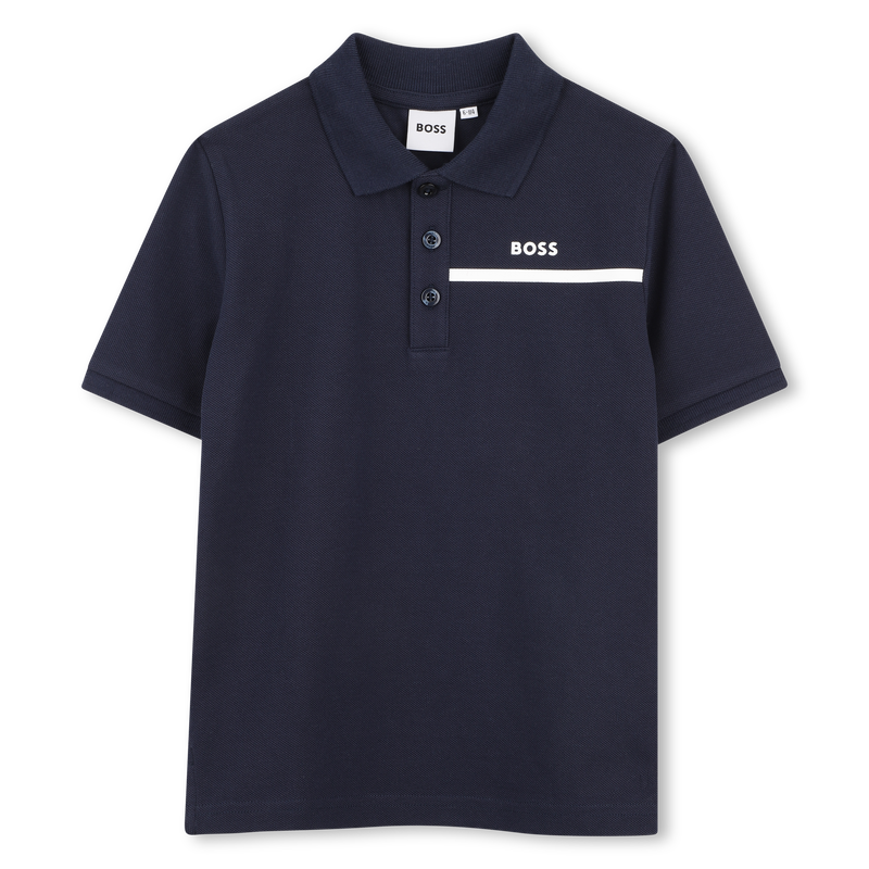 Conjunto de polo e bermuda BOSS 
                        MENINO