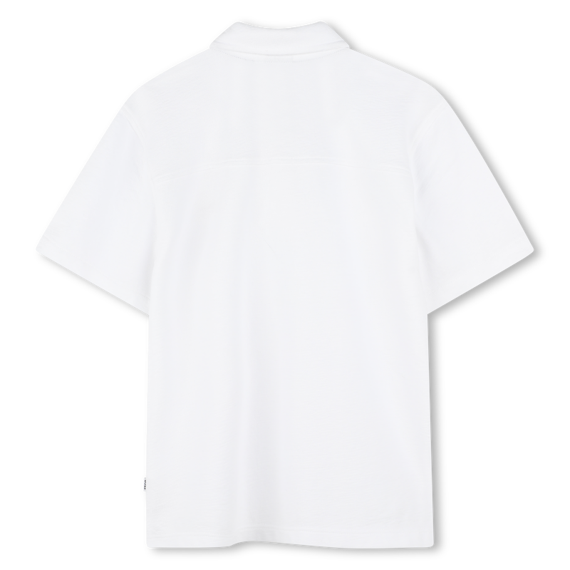 Polo de corte largo em algod&atilde;o BOSS 
                        BOY