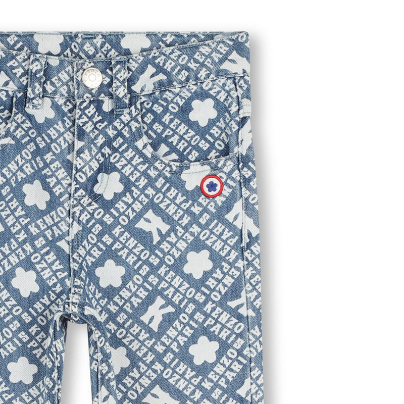 Printed Denim Trousers KENZO KIDS 
                    BOY