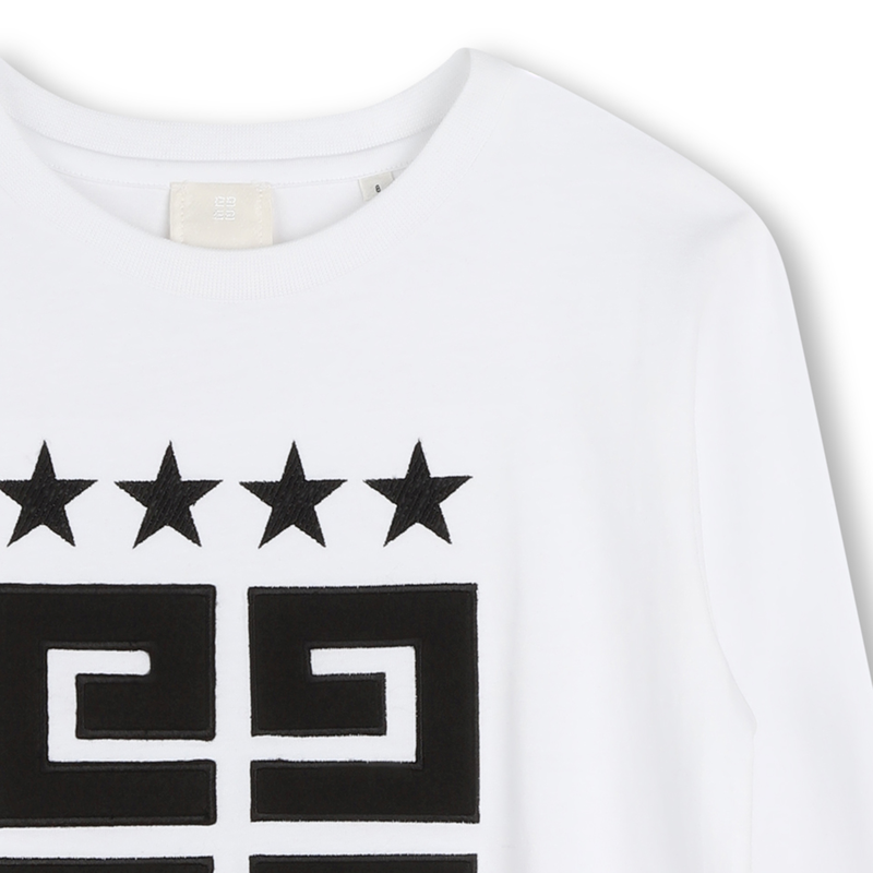 T-shirt logótipo e estrelas GIVENCHY 
                    BOY