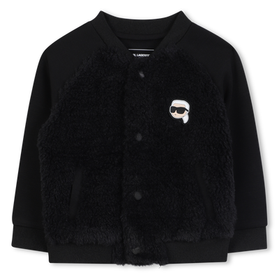 Cardigan bimaterial KARL LAGERFELD KIDS BOY