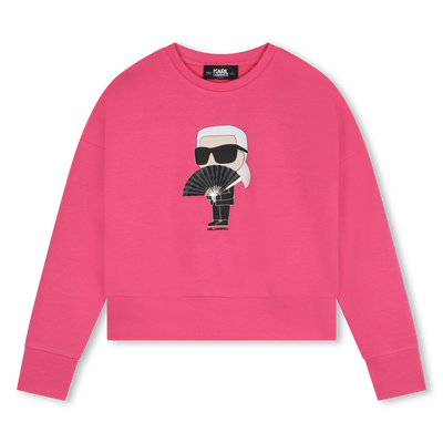 Sweatshirt com strass KARL LAGERFELD KIDS GIRL