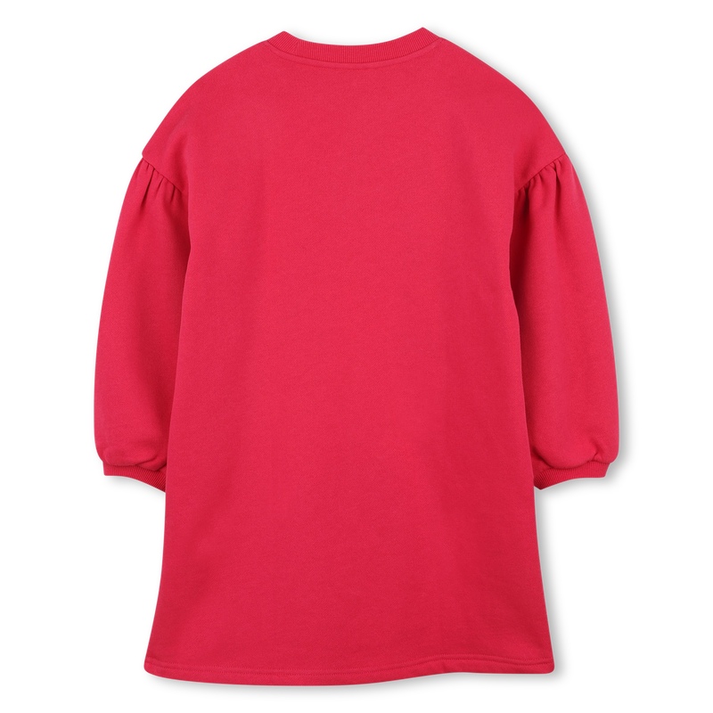 Vestido de moletom com manga balão KENZO KIDS 
                    GIRL