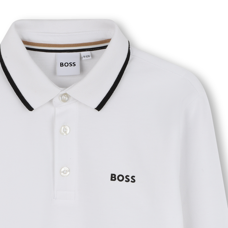 Camisa p&oacute;lo de manga comprida BOSS 
                        BOY