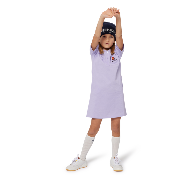 Short-Sleeved Cotton Dress KENZO KIDS 
                    GIRL