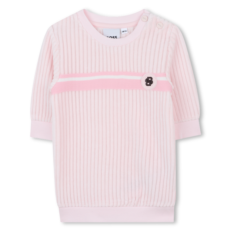 Vestido de veludo cotelê BOSS 
                        GIRL