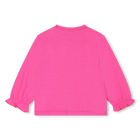 T-shirt com bot&otilde;es de press&atilde;o BILLIEBLUSH 
                    GIRL