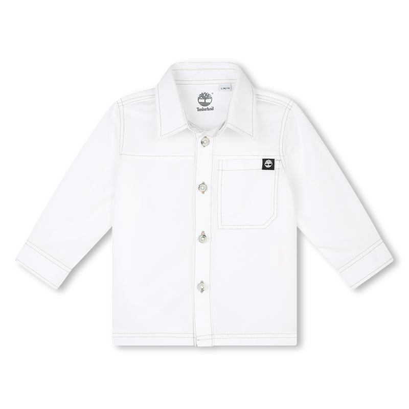 Camisa algodão manga comprida TIMBERLAND 
                    BOY