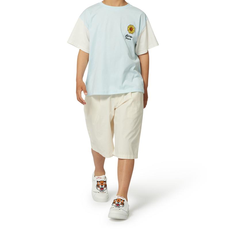 Bermudas lisas de algod&atilde;o KENZO KIDS 
                        BOY