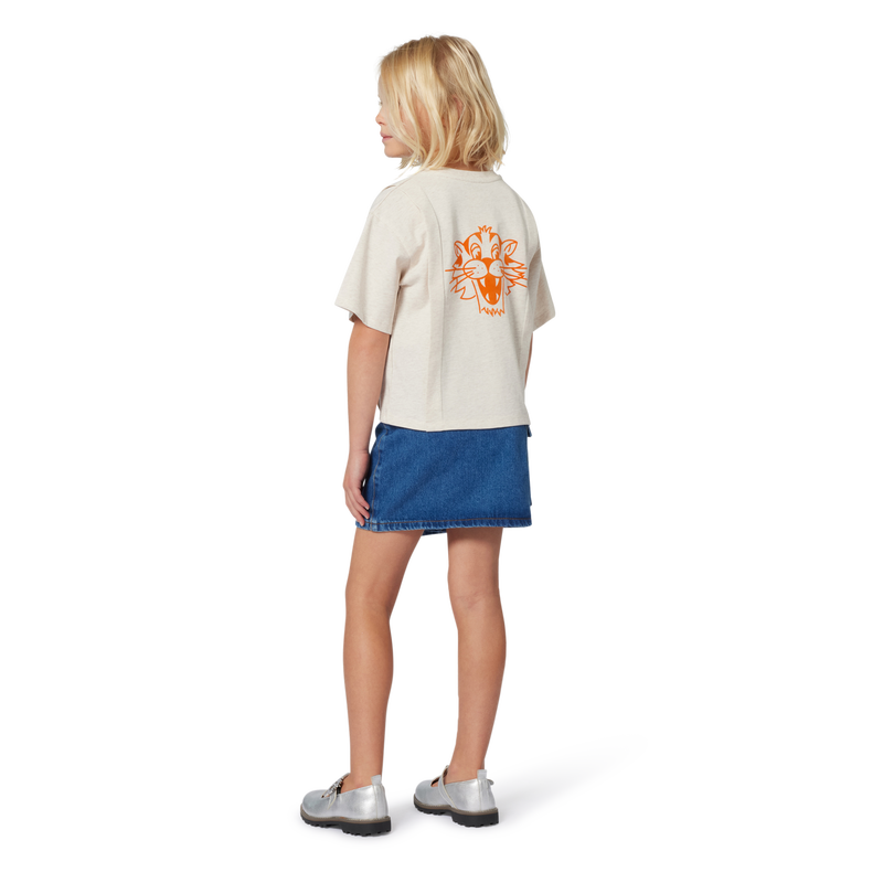Saia jeans assimétrica KENZO KIDS 
                    GIRL