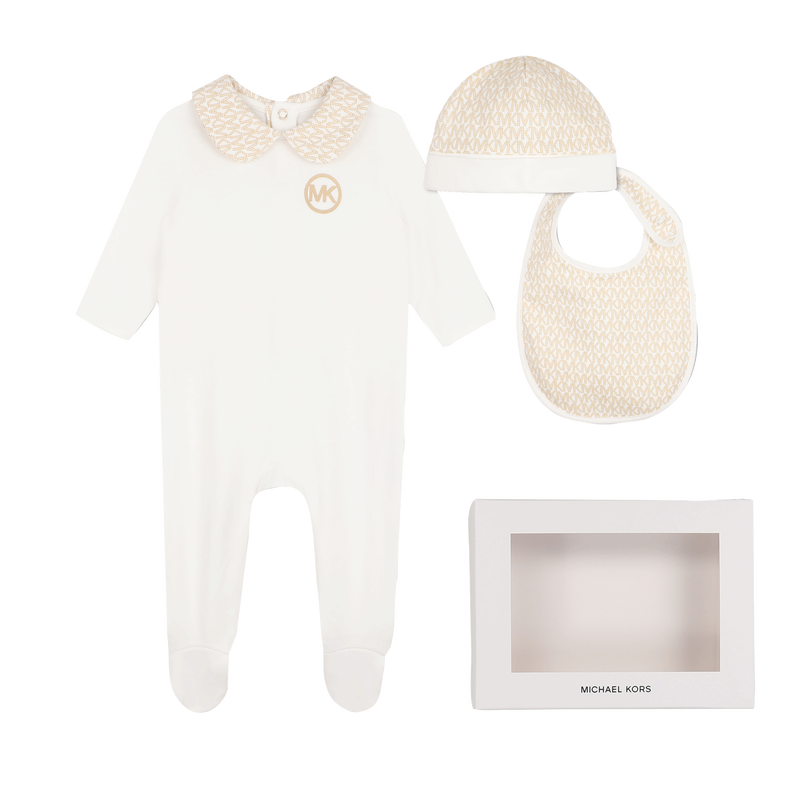 Conjunto de pijama, touca e babador MICHAEL KORS 
                        MENINA