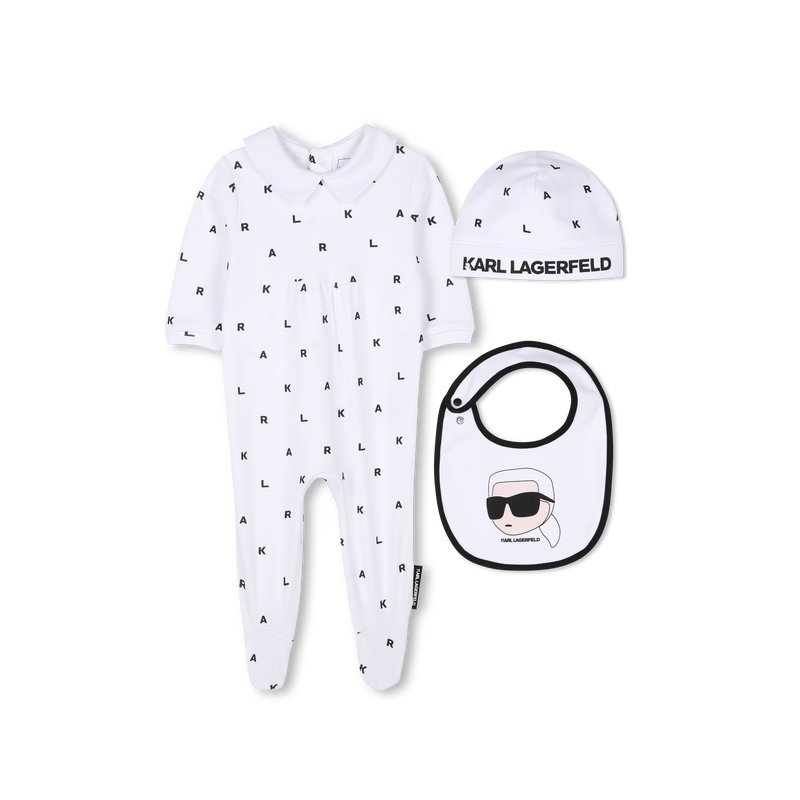 Conjunto rec&eacute;m-nascido 3 pe&ccedil;as KARL LAGERFELD KIDS 
                        BOY