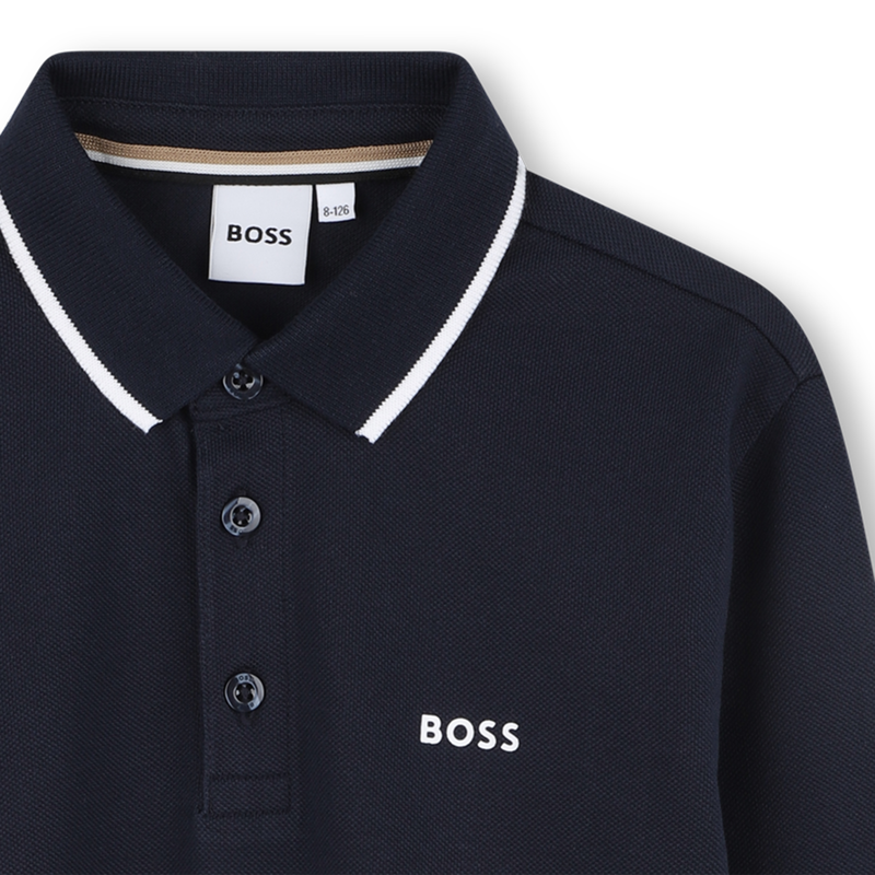 Camisa pólo de manga comprida BOSS 
                    BOY