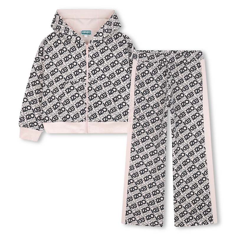 Conjunto de cardigã e calças KENZO KIDS 
                    GIRL