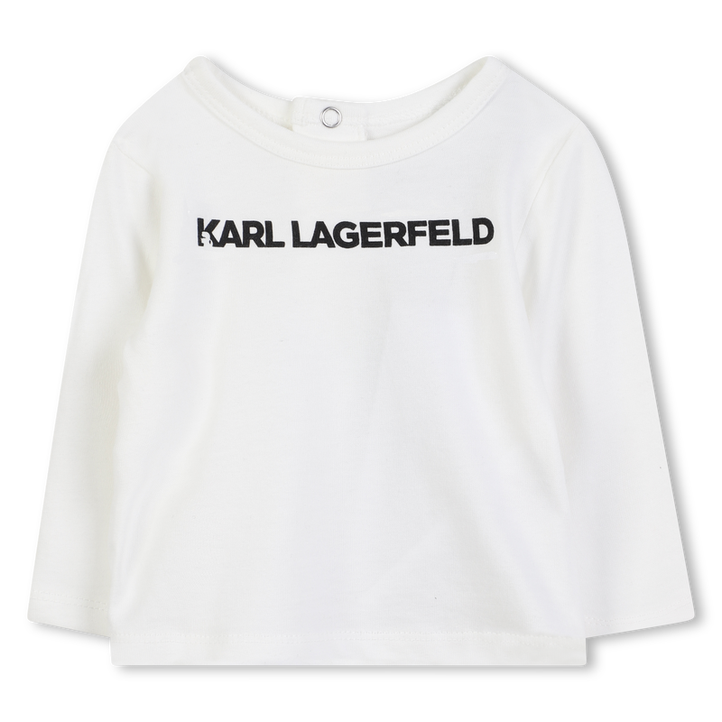 Conjunto de camiseta, cueca samba-canção e cacheco KARL LAGERFELD KIDS 
                    BOY
