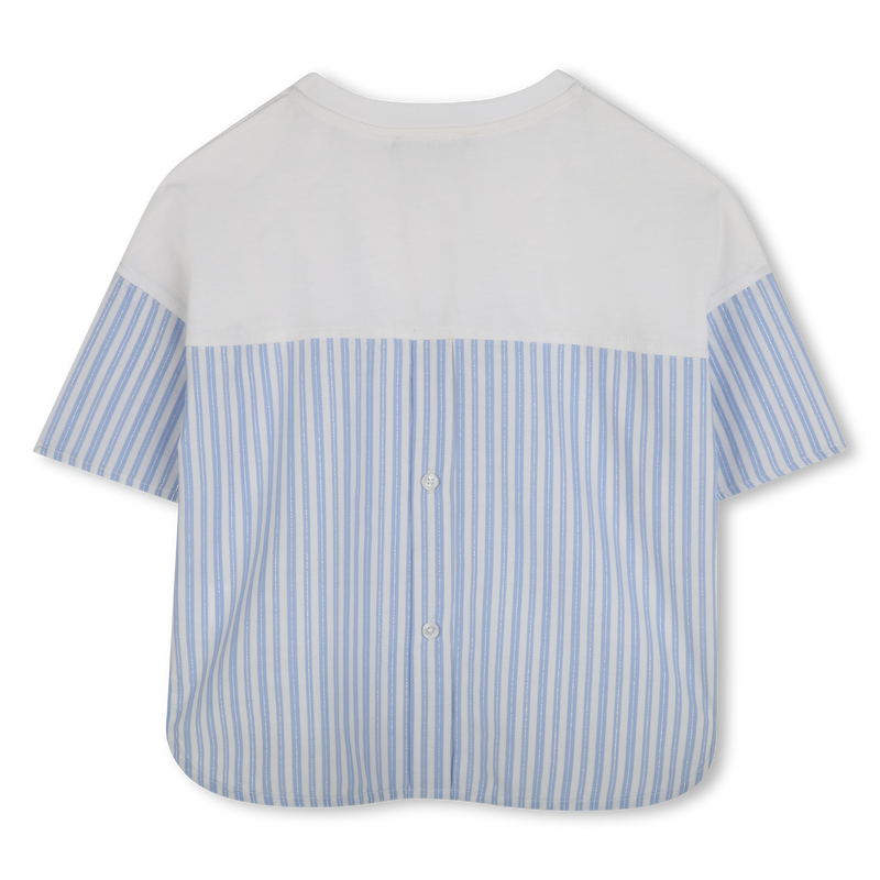 T-shirt bimat&eacute;ria com estampa KARL LAGERFELD KIDS 
                        GIRL