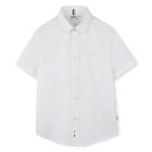 Camisa de algod&atilde;o lisa BOSS 
                    BOY
