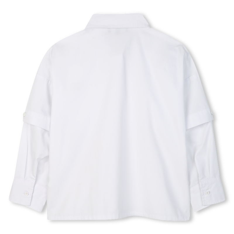Camisa de popelina de algodão DKNY 
                    GIRL