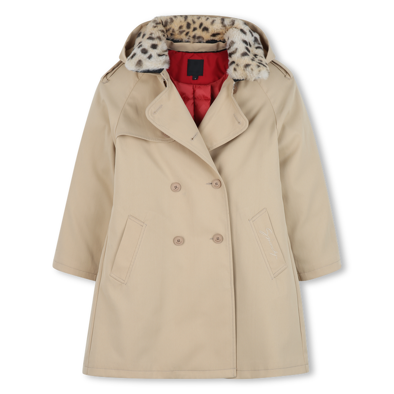 Trench coat com capuz GIVENCHY 
                    GIRL