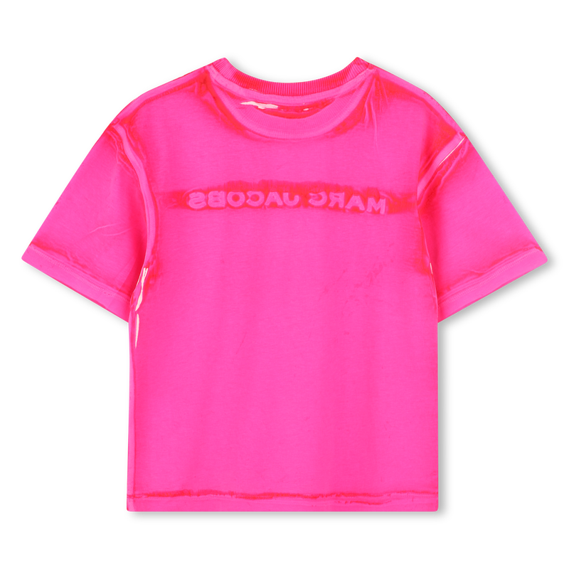 T-shirt de algod&atilde;o com bordado MARC JACOBS 
                        UNISEX