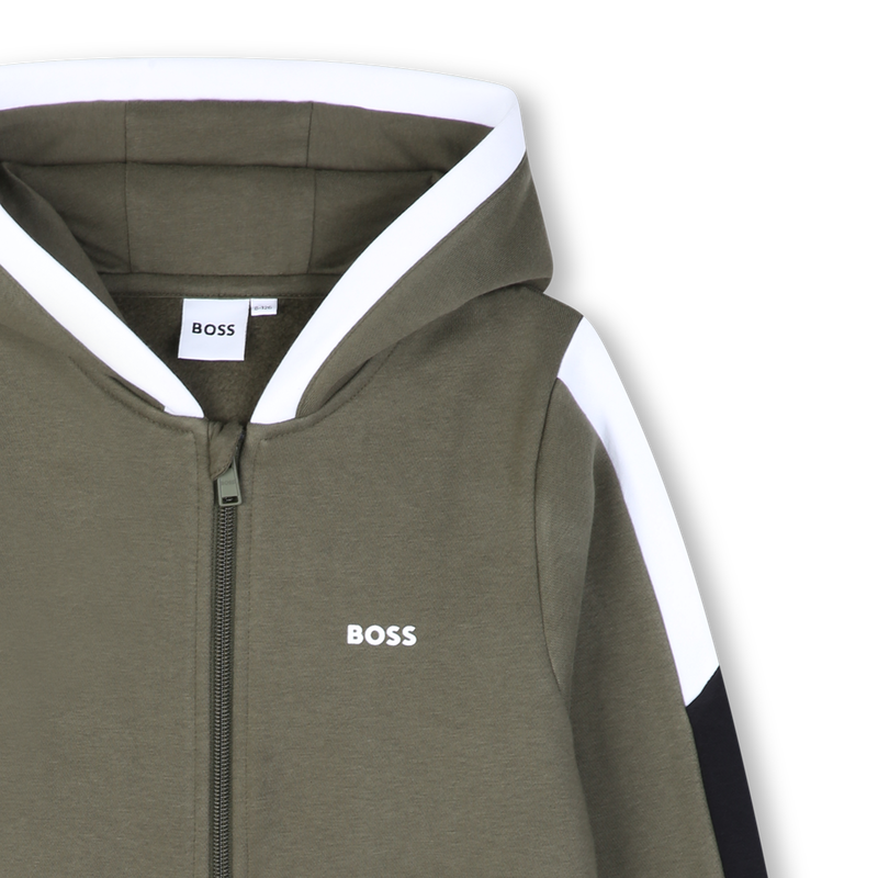 Cardigan  com capuz BOSS 
                        MENINO